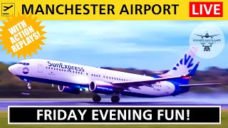 GSUNO Arrival Close Up Action  Manchester Airport Live Plane Spotting [upl. by Starla147]