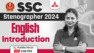 SSC Stenographer 2024  SSC Steno English By Pratibha Mam  Introduction Class [upl. by Durante64]