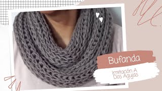 🔴WAOOO😱Todas mis AMIGAS quedaron encantadas con esta BUFANDA a CROCHET imitación a DOS AGUJAS 🧶 [upl. by Mori]