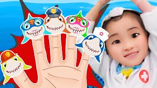 Baby Shark Rescue Team Finger Family  DoReMi Kids Songs [upl. by Anoiek]