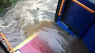 380 Bus Drives Through a Flood and Gets Flooded [upl. by Olegnaid]