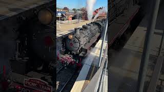 5917 at Goulburn Station transportnsw steamtrain nswtrains railway heritagetrain [upl. by Araf]