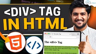 HTML5 Course  08 Division Tag in HTML5  TamilTutorial [upl. by Bunde]