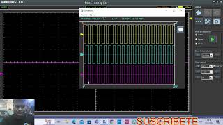 COMO GENERAR SEEÑALES CON OSCILOSCOPIO HANTEK 1008C [upl. by Elleimac]