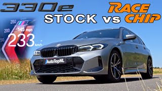 2024 BMW 330e Touring LCI  STOCK vs RACECHIP 0100 100200 amp INSTALLATION [upl. by Gentilis]