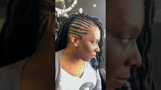 Crochet mohawk with stitch braids ￼crochettutorial braidstyles locstyles stitchbraids hair [upl. by Leler]