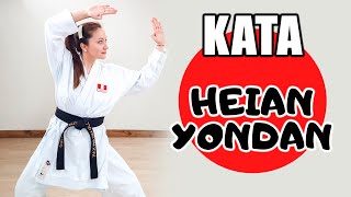 Kata HEIAN YONDAN  Karate Shotokan 🥋 [upl. by Rockefeller]