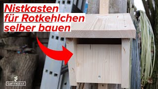 DIY HalbhöhlenNistkasten bauen für Rotkehlchen Zaunkönig Hausrotschwanz  So einfach gehts [upl. by Madigan]