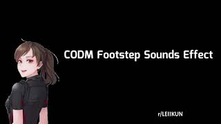 Full CODM Footstep Sounds Effect  BRMP  Perfect for pranktroll [upl. by Wynny]