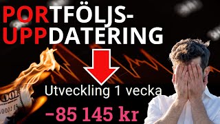 Portföljsnedgång  Värdet Sjunker i Portföljen 😪 [upl. by Joela]