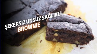 Şekersiz Unsuz Sağlıklı Brownie [upl. by Nannerb887]