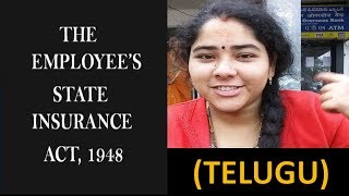 Employee State Insurance Act 1948 ESI ActTSSPDCL JPO SYLLABUSJPO CLASS 17 [upl. by Notsew]