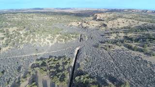 1 Gilsonite vertical mining ditch at Rainbow Utah drone video [upl. by Dino]