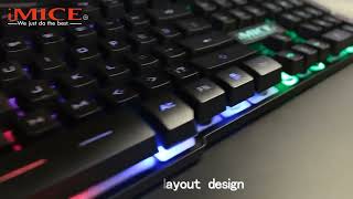 iMice AK600 Wired Gaming Keyboard [upl. by Ellicott887]