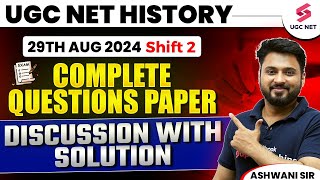 UGC NET History Re Exam Analysis  UGC NET History Shift 2 Answer Key Discussion  Ashwani Sir [upl. by Lanoil328]