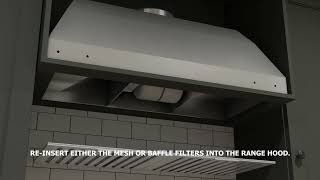 Streamline Insert Range Hood  Installation Tutorial [upl. by Venuti]