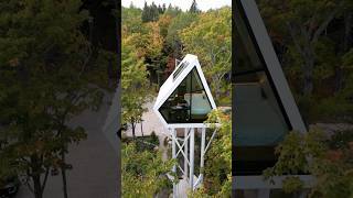 Tiny Home Micro AFrame Cabin Treehouse 60 Second Airbnb Tour [upl. by Ellary]