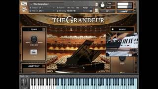 Native Instrument The Grandeur Piano Kontakt Library Sound Test [upl. by Ardnua]