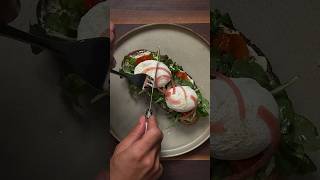 SOURDOUGH TOAST W WHIPPED FETA TOMATO CONFIT POACHED EGG amp PICKLED ONIONS — cooking recipe [upl. by Amalburga]