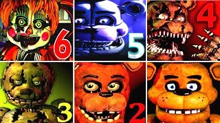 Five Nights at Freddys 6 FNAF 1 2 3 4 5 All Jumpscares Simulator FNAF 2018 [upl. by Assej459]