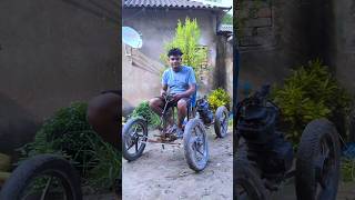 making homemade RC car 🚗  Bike engine shots project experiment sujanexperiment [upl. by Nickey]