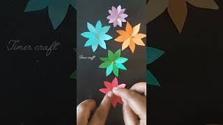 Easy Paper flower papercrafts paperflower [upl. by Leidag]