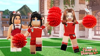 Trying out for my Private School’s Cheer Team 🏫❤️ Heart’s Diaries EP 2  BLOXBURG ROLEPLAY SERIES [upl. by Redmund]