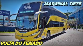 MOVIMENTAÇÃO na RODOVIÁRIA do TIETÊ e MARGINAL  ÔNIBUS EXTRAS E DIFERENCIADOS  VOLTA DO FERIADO [upl. by Ennaus225]