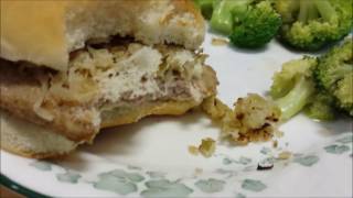 RV Cooking  Pork Cubed Steak Sandwich [upl. by Adnohrahs694]