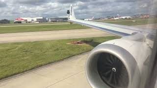 Ryanair Boeing 737 MAX 8 200 takeoff from Manchester Airport [upl. by Sims]