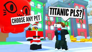 Santa GIVES ANYTHING you ASK FOR in Pet Simulator 99 [upl. by Ahrendt]