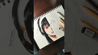 Drawing Yor Forger ✨SPY X Family Anime Vs Realist 🤩 spyxfamily drawing anime [upl. by Aramoix]