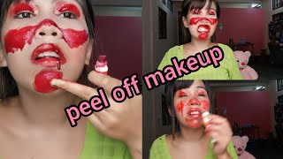 peel off lipstick full face makeup 💄😐 [upl. by Ocsirf]