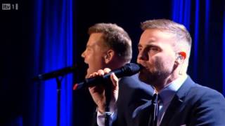 Gary Barlow amp James Corden  Pray  Manchester Apollo [upl. by Racso]