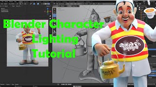 Blender Character lighting tutorial [upl. by Bertina]