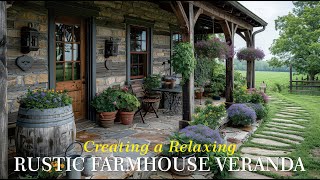 Charming Rustic Farmhouse Veranda Design Ideas [upl. by Nave]