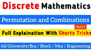 Permutation And Combinations Part1  Discrete Maths [upl. by Ynnaf]