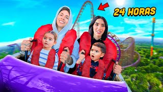 24 HORAS EN MONTAÑAS RUSAS EXTREMAS 🎢 😱 Juan de Dios Pantoja [upl. by Ysak]