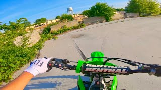 Urban EXPLORING On KX250F [upl. by Ecurb170]