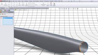 SW Tutorial Surface modeling Modeling a blade for a wind turbine part 2 of 2 [upl. by Silloh]