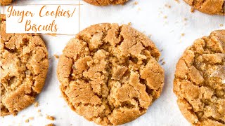 Ginger Cookies  Biscuits  How to make Ginger Cookies  Easy [upl. by Ileek610]