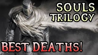 BEST DARK SOULS TRILOGY DEATH MONTAGE [upl. by Ardeahp939]