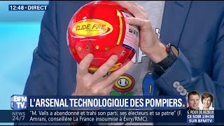 ELIDE FIRE®  Larsenal technologique des pompiers sur BFM TV [upl. by Germin]