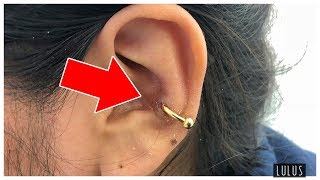 Super Painful Messed Up Conch Piercing [upl. by Channing]