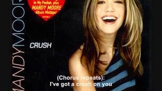 Mandy Moore  Crush  Instrumental No backup vocals [upl. by Rentsch]