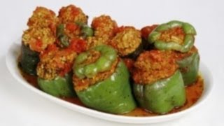 Simple Stuffed Green Peppers Recipe From Moms Garden [upl. by Phil]