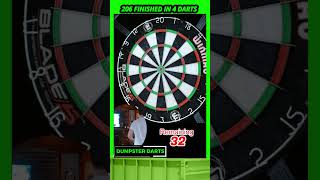 🎯206 FINISHED IN 4 DARTS T20 T20 T18 D16 [upl. by Meelak]