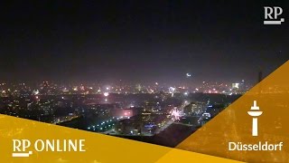 SilvesterFeuerwerk Düsseldorf begrüßt das neue Jahr [upl. by Uzzial]