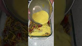 Country Breakfast Sausage Casserole food cooking recipe [upl. by Nylcaj]