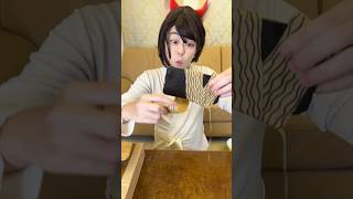 ROLL A CARDBOARD RAMEN AROUND ONE’S CELLPHONE！asmr [upl. by Akirehs]